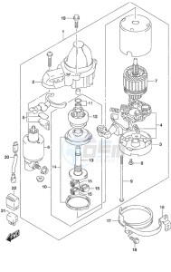 DF 250 drawing Starting Motor