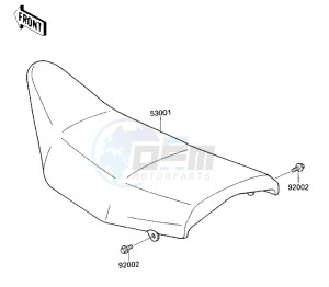 KX 250 D [KX250] (D1) [KX250] drawing SEAT