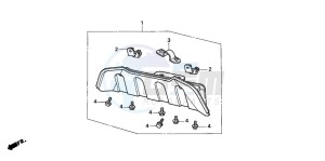 TRX300 FOURTRAX 300 drawing FRONT GUARD KIT