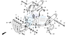 CBF1000T drawing EXHAUST MUFFLER