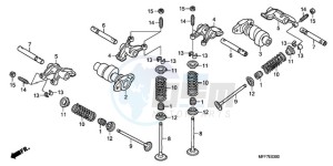 XL700VA9 France - (F / ABS CMF SPC) drawing CAMSHAFT/VALVE