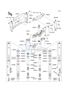 VN 1600 D [VULCAN 1600 NOMAD] (D6F-D8FA) D6F drawing FRONT FORK-- D6F- -