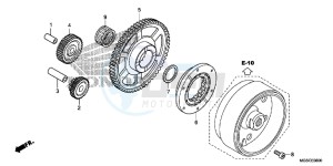 NC700DD INTEGRA E drawing STARTING CLUTCH