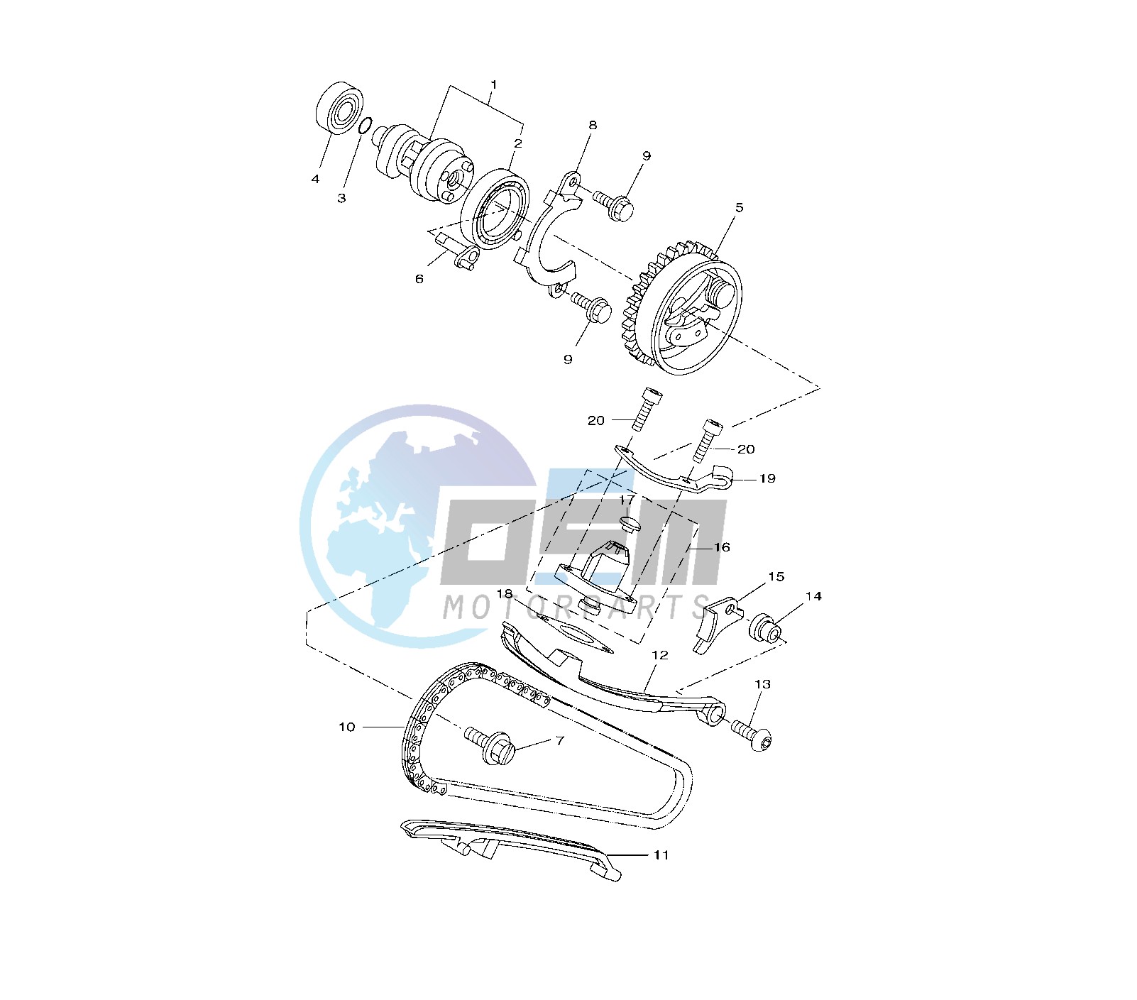 CAMSHAFT AND TIMING CHAIN