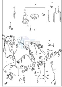 GSX1300R (E2) Hayabusa drawing WIRING HARNESS (MODEL X Y K1 K2)