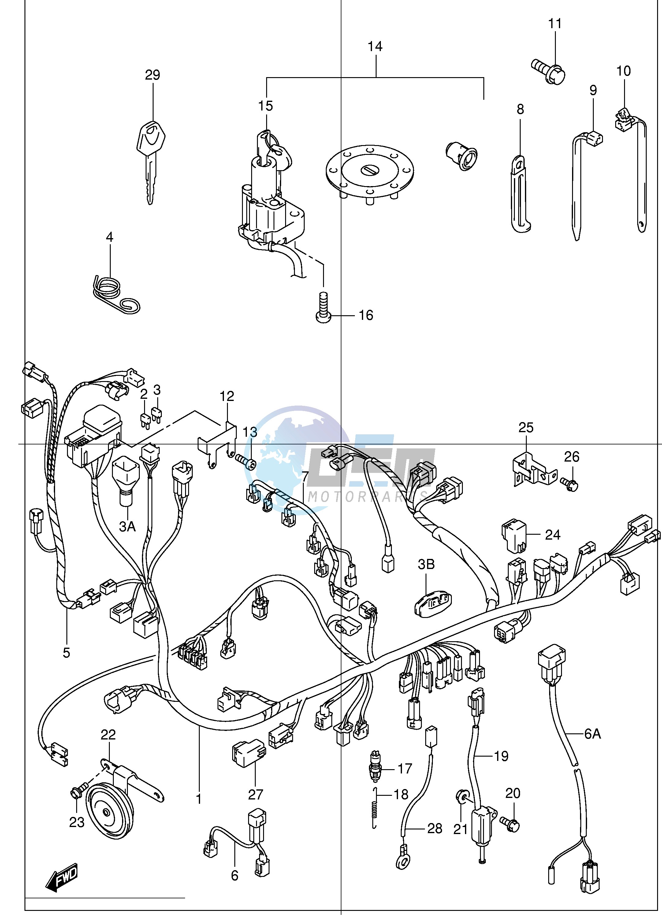 WIRING HARNESS (MODEL X Y K1 K2)