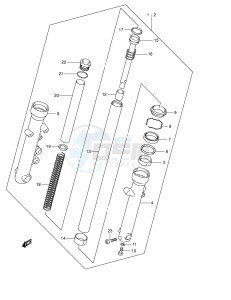 VL250 (E2) drawing FRONT FORK DAMPER