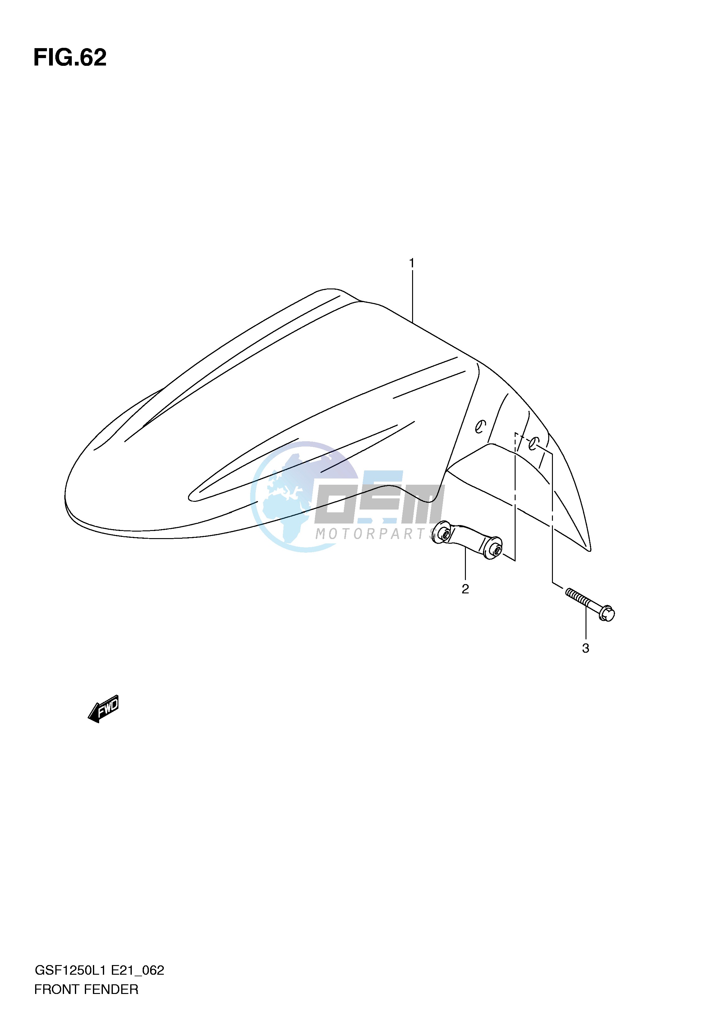 FRONT FENDER (GSF1250L1 E21)