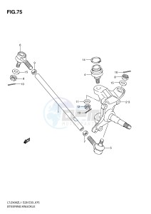 LT-Z400 (E28-E33) drawing STEERING KNUCKLE (LT-Z400ZL1 E33)