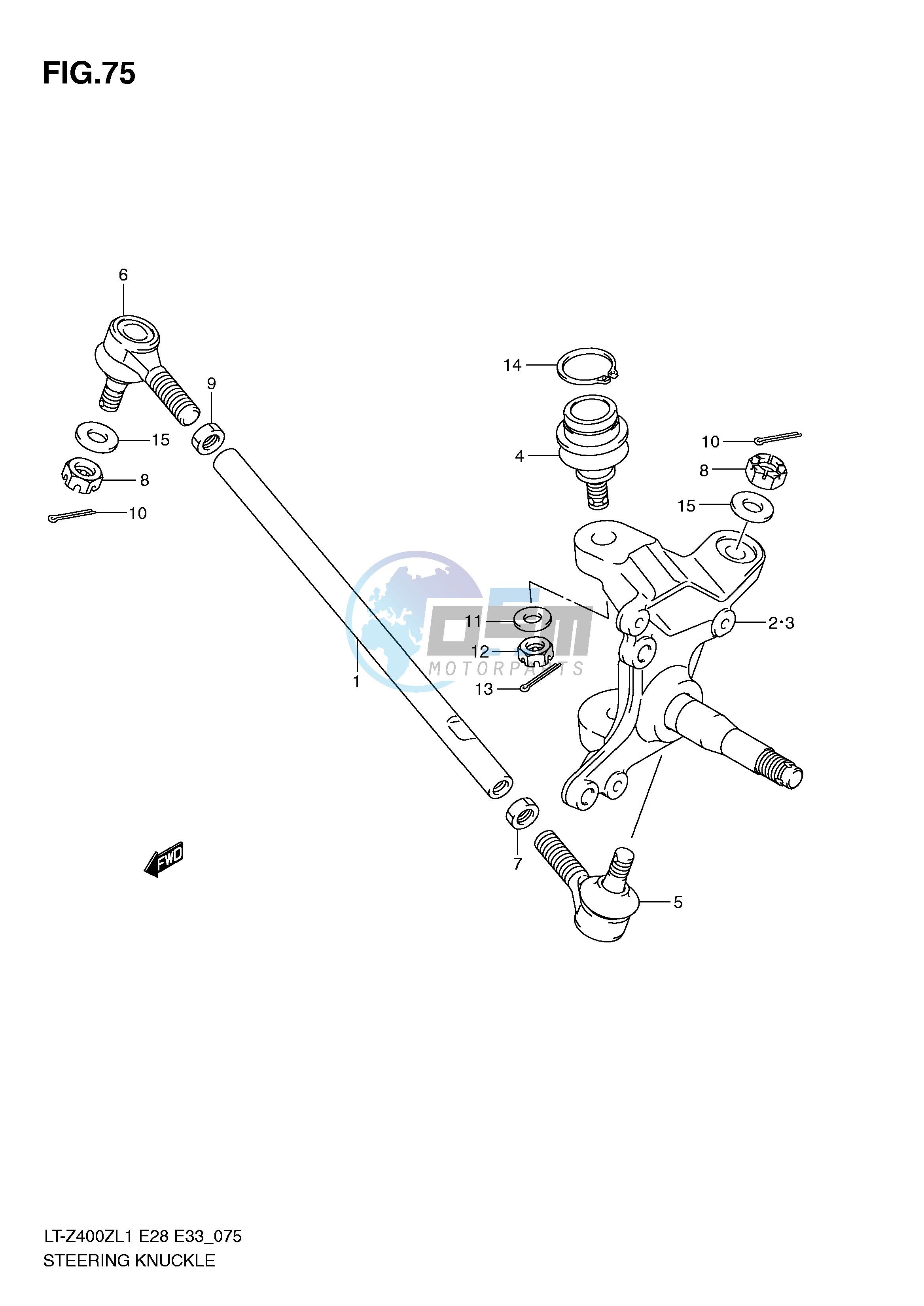 STEERING KNUCKLE (LT-Z400ZL1 E33)