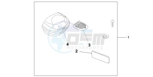 XL125V VARADERO drawing TOP BOX 35L BRITANNY SILVER