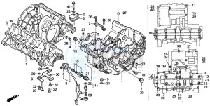 CBR1000F drawing CRANKCASE