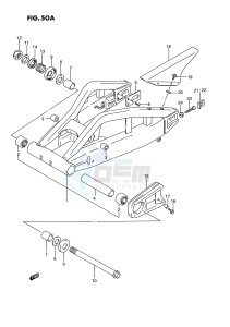 GSX-R750W (E2) drawing REAR SWINGING ARM (MODEL R S)