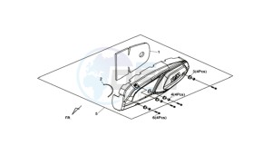 MAXSYM 400I (L8) EU drawing CRANKCASE COVER LINKS