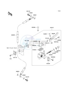 KLX 140 A [KLX140] (A8F-A9FA) A9FA drawing FRONT MASTER CYLINDER