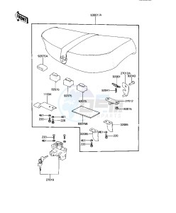 KE 125 A [KE125] (A9-A10) [KE125] drawing SEAT -- 82-83 A9_A10- -