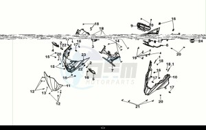 NH-T 200I (MG20BW-EU) (E5) (M1) drawing FR. HANDLE COVER