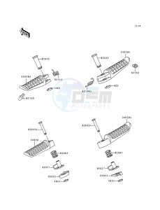 ZR 1100 A [ZR1100 ZEPHYR] (A1-A4) drawing FOOTRESTS