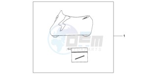 CB1000RA9 Europe Direct - (ED / ABS) drawing INDOOR CYCLE COVER