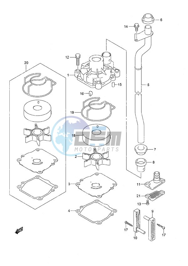 Water Pump High Thrust