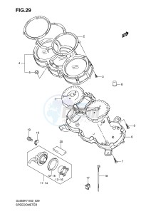 DL650 (E2) V-Strom drawing SPEEDOMETER