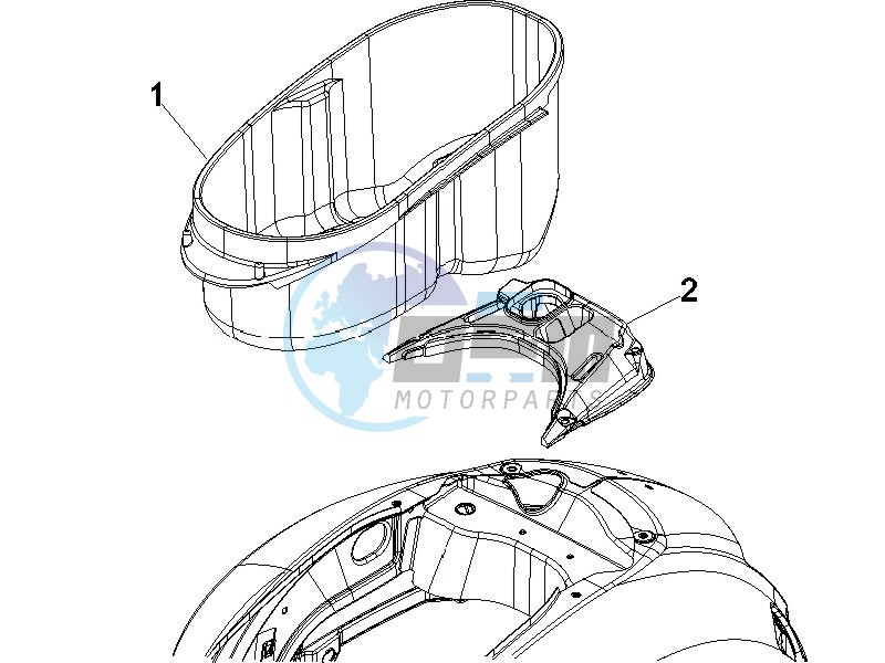 Helmet housing - Undersaddle