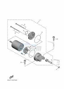 YXE850EBN YXE85WPBK (B0D1) drawing STARTING MOTOR