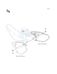 KX 125 M (M1) drawing SEAT