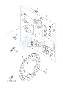 YP125RA (ABS) X-MAX 125 ABS (2DM2 2DM2) drawing FRONT BRAKE CALIPER