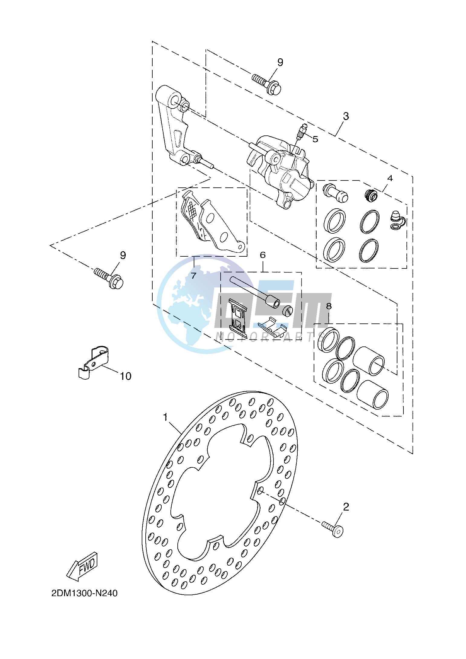 FRONT BRAKE CALIPER