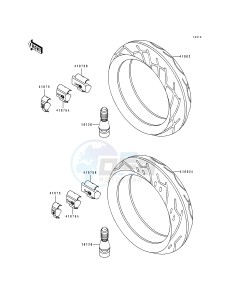 ZX 600 D [NINJA ZX-6] (D2-D4) [NINJA ZX-6] drawing TIRE