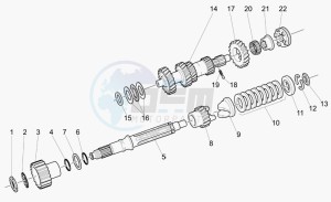 California 1100 Vintage Classic-Touring drawing Primary gear shaft