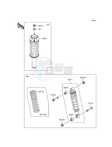 MULE 610 4x4 KAF400AGF EU drawing Shock Absorber(s)