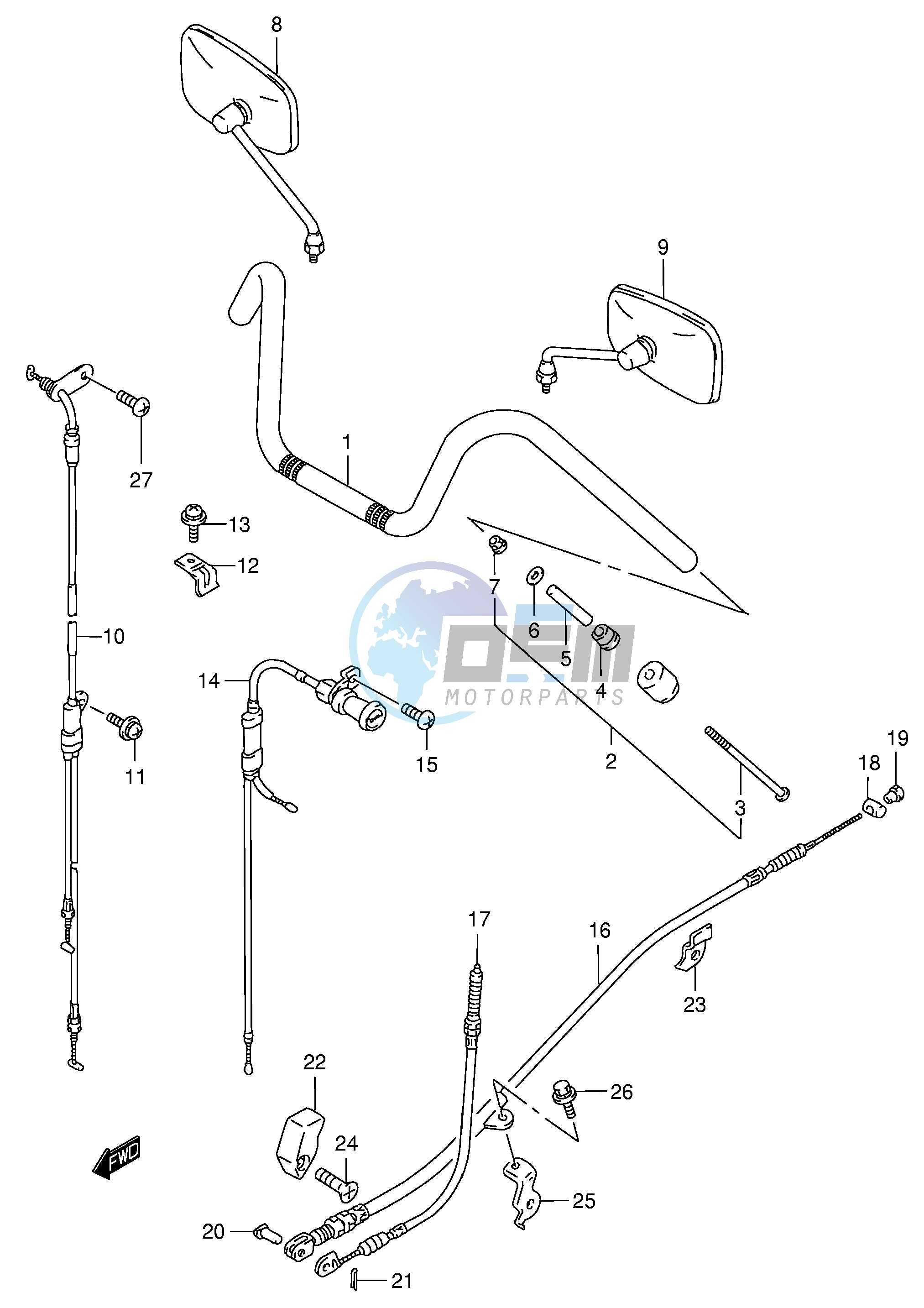 HANDLEBAR (MODEL K1 K2 K3 K4)