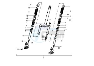 NRG POWER DD 50 drawing Front Fork