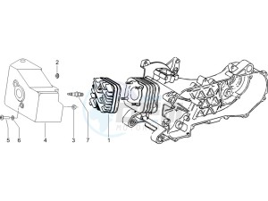 Fly 50 2t drawing Cylinder head cover