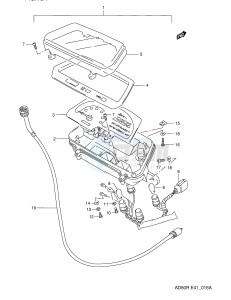 AD50 (E41) drawing SPEEDOMETER (E6)