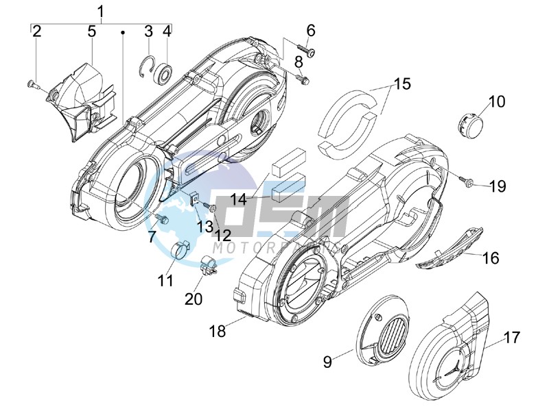 Crankcase cover - Crankcase cooling