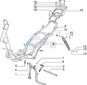 Diesis 100 drawing Rear shock absorber-Stand