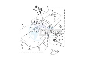 XV VIRAGO 535 drawing SEAT