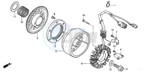 TRX300 FOURTRAX drawing GENERATOR