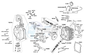 AGILITY 125cc drawing Cylinder Head