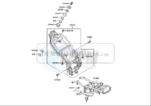 ZZR 250 (EU) drawing FRAME