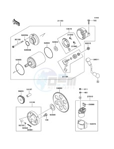 ZZR600 ZX600-E13H GB XX (EU ME A(FRICA) drawing Starter Motor