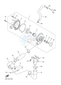 XJ6N 600 XJ6-N (NAKED) (20SF) drawing WATER PUMP