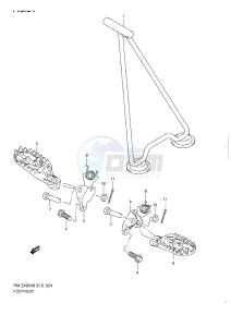 RM-Z 450 drawing FOOTREST (K8-L0)