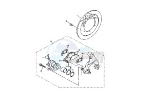 FJR 1300 drawing REAR BRAKE CALIPER