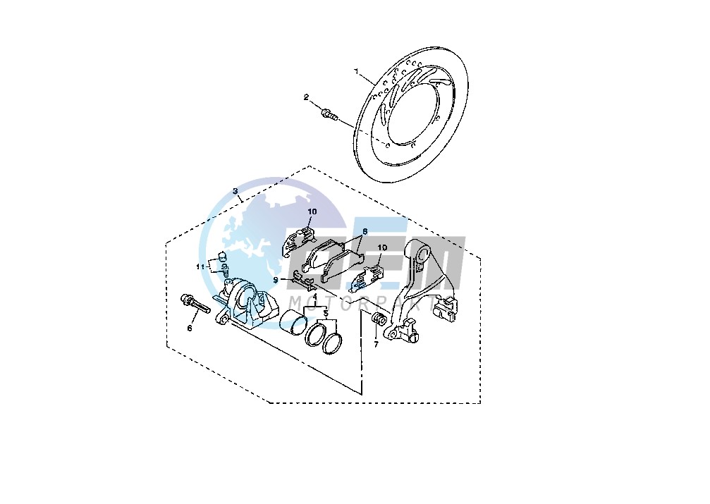 REAR BRAKE CALIPER