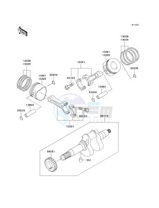 KAF 620 G [MULE 3000] (G6F-G8F) G6F drawing CRANKSHAFT_PISTON-- S- -