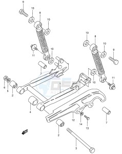 JR50 (P3-P28) drawing REAR SWINGING ARM